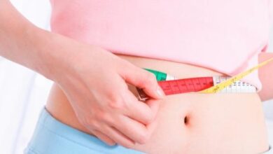 الدهون المتراكمة حول الخصر والبطن